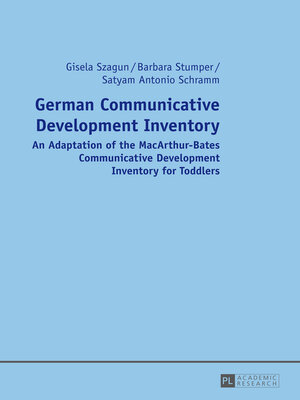 cover image of German Communicative Development Inventory